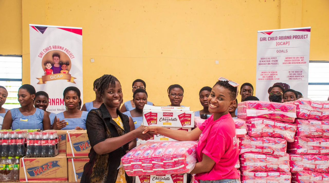 Abiana marks her birthday with donations to Nsawam Prison, St John's Grammar